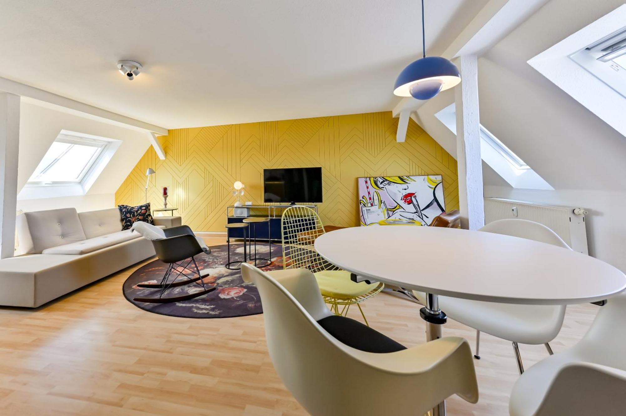 Apartamento Premium Quartier Clara , Karl Und Fritz Auf Dem Kassberg Mit Eigenem Stellplatz Chemnitz Habitación foto
