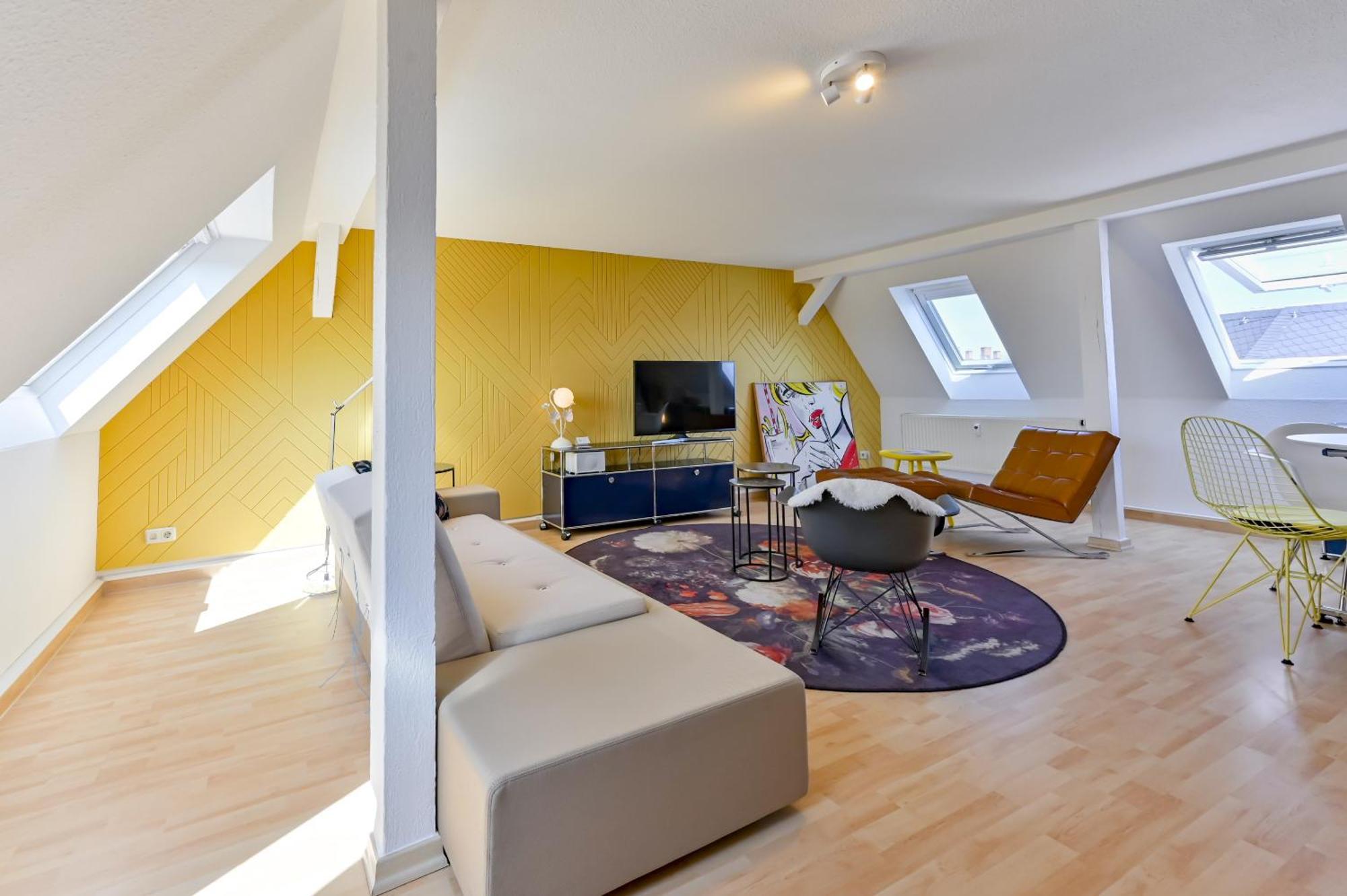 Apartamento Premium Quartier Clara , Karl Und Fritz Auf Dem Kassberg Mit Eigenem Stellplatz Chemnitz Habitación foto