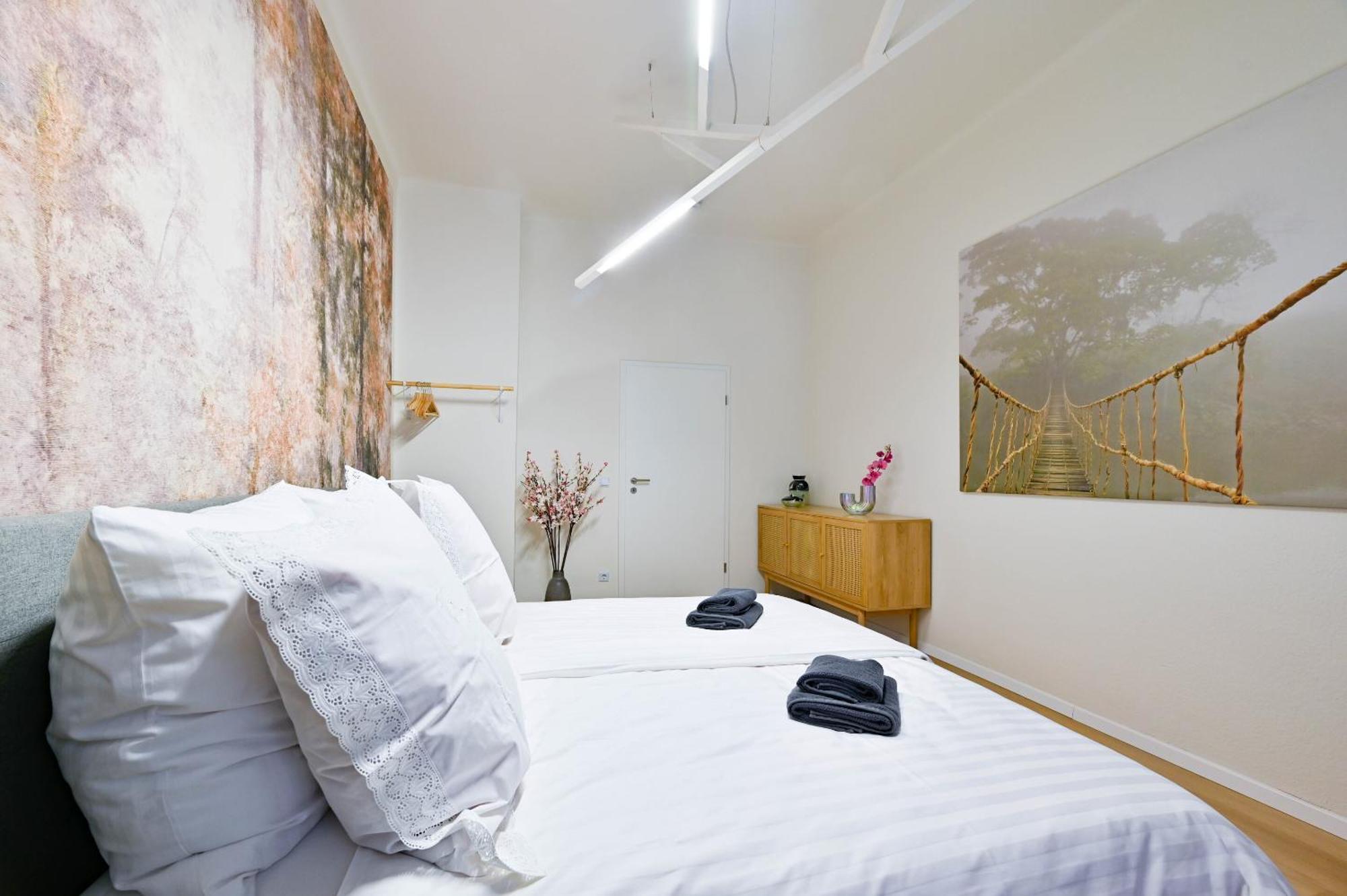 Apartamento Premium Quartier Clara , Karl Und Fritz Auf Dem Kassberg Mit Eigenem Stellplatz Chemnitz Habitación foto